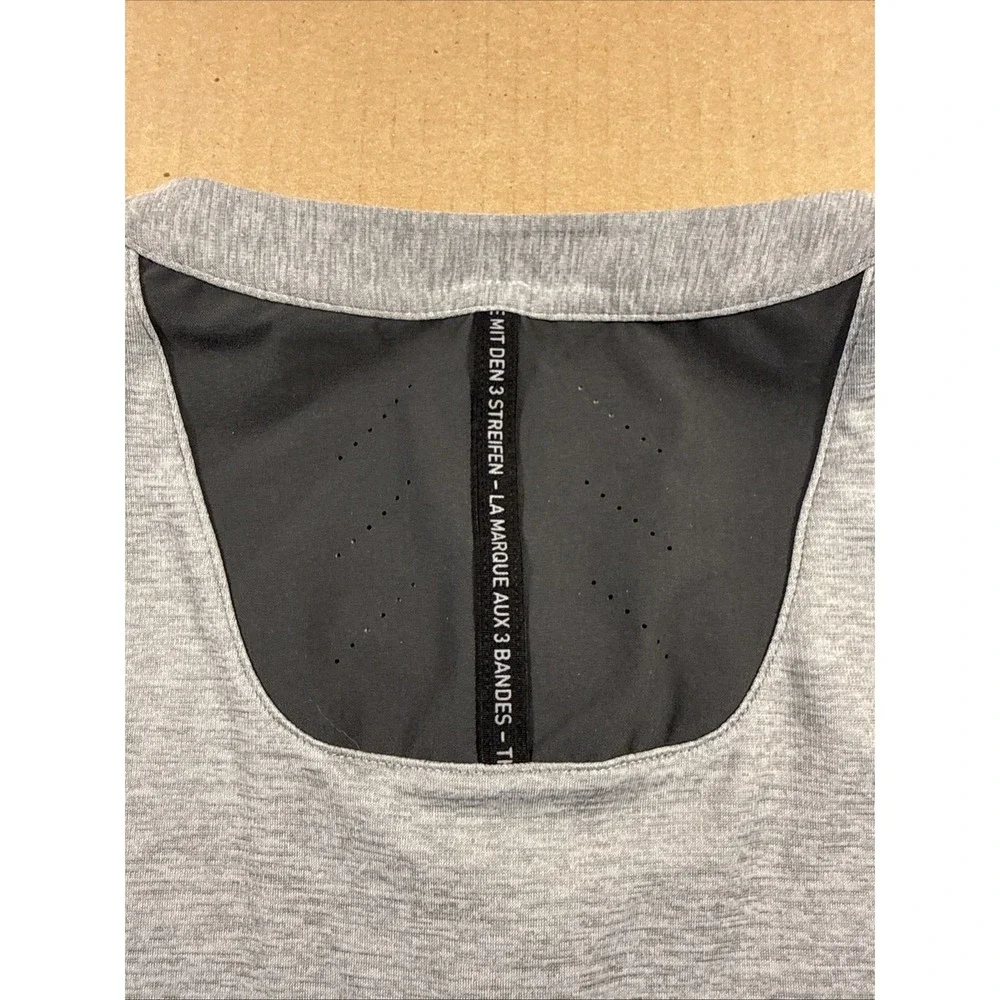 Adidas Adicross Henley Shirt Mens Large Gray Long Sleeve Golf Performance Fit